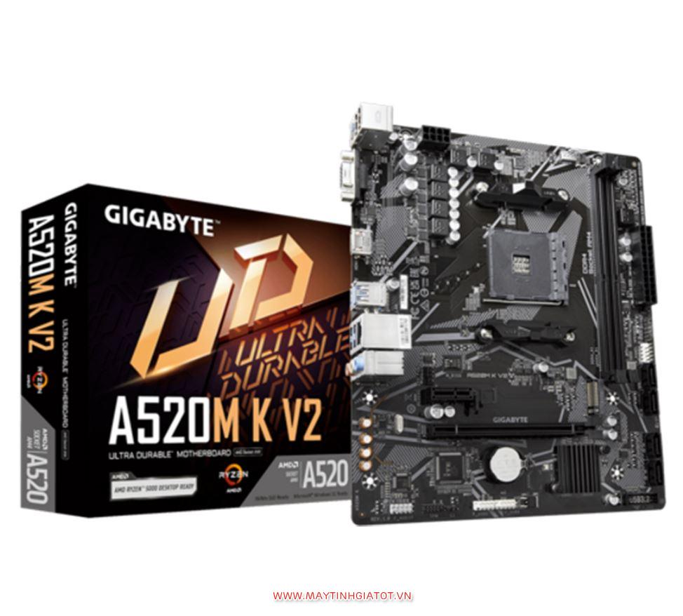 Mainboard Gigabyte A520M-K V2 Socket AM4, ATX, 2 khe RAM DDR4